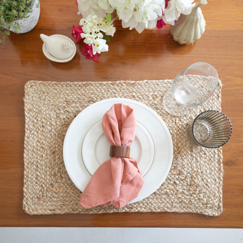 19" Set of Four Natural Jute Placemats-8