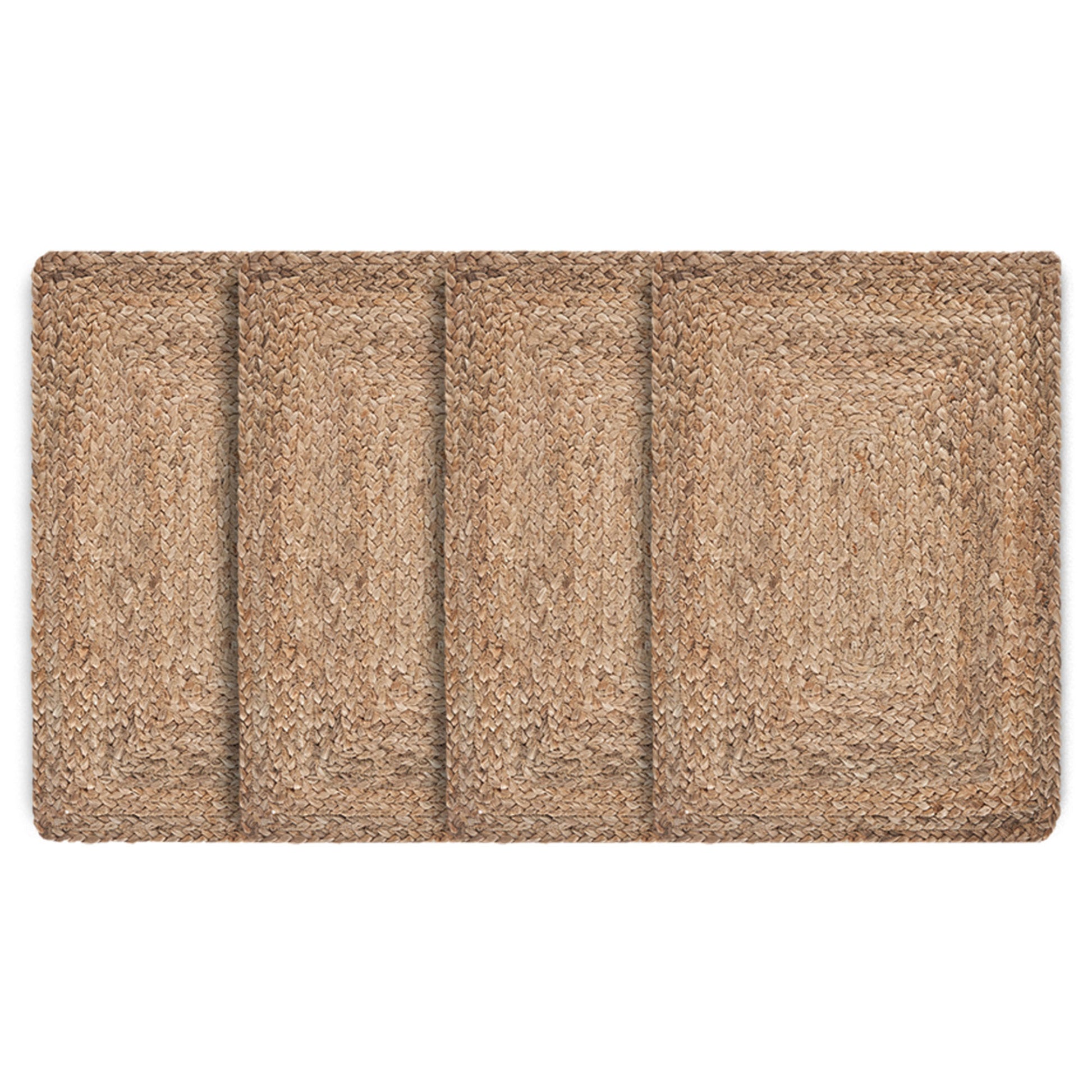 19" Set of Four Natural Jute Placemats-1