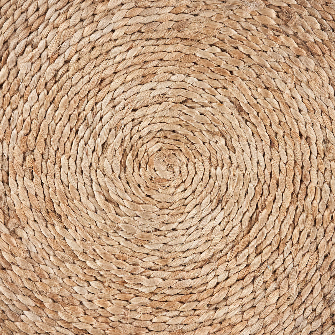 15" Set of Two Natural Jute Round Placemats-5