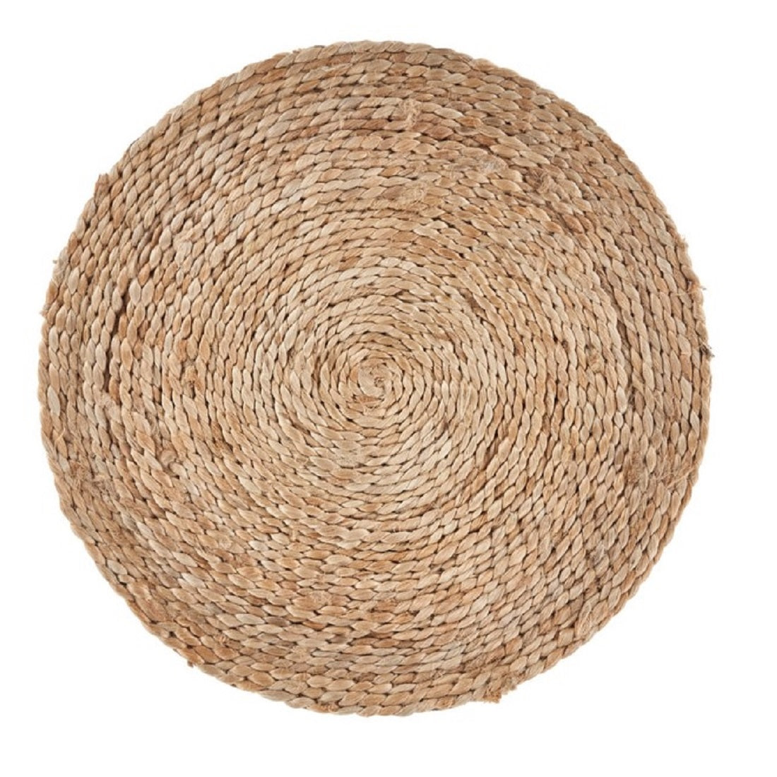 15" Set of Two Natural Jute Round Placemats-2